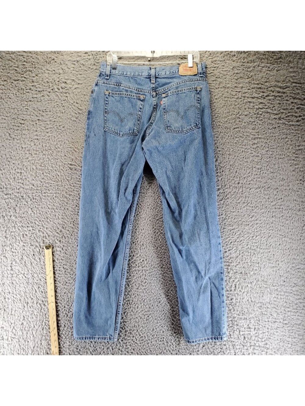 Levis Jeans Womens 14 Long Blue 550 Classic Relaxed Tapered *Read*